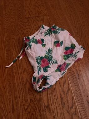 La Vie En Rose Floral Swim Coverup Shorts